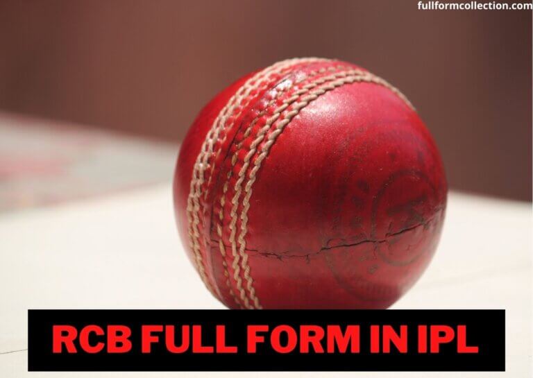 RCB Full Form In IPL –  RCB का फुल फॉर्म क्या है?